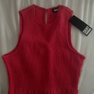 DKNY Women's Pink Sleeveless Top